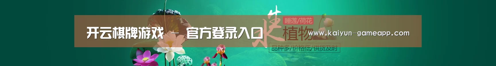 鲜花水草花卉网站模板